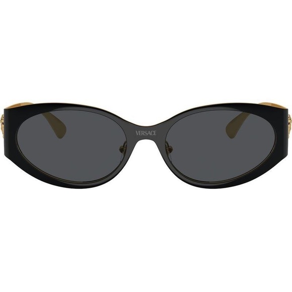 NEW VERSACE BLACK SUNGLASSES - Picture 2 of 5